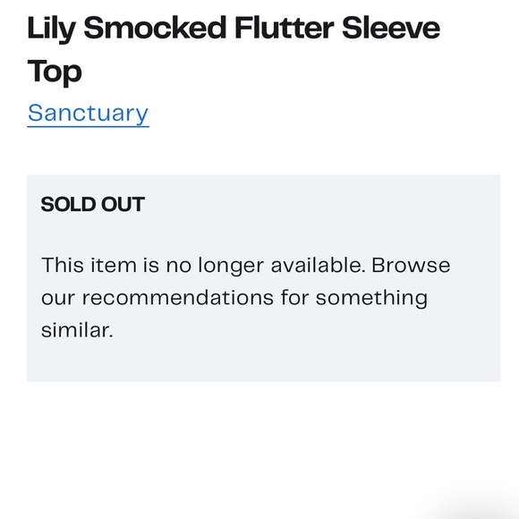 Sanctuary Lily Smocked Flutter Sleeves Blouse - Picture 13 of 13